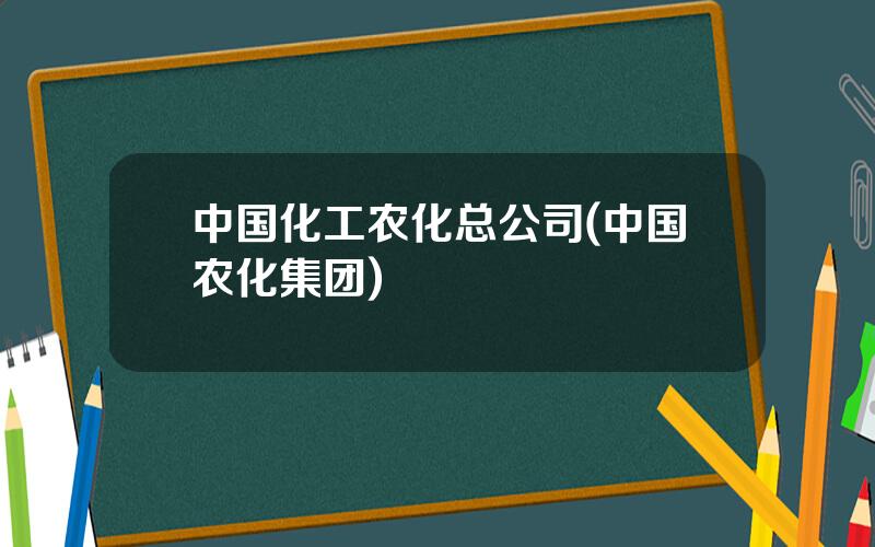 中国化工农化总公司(中国农化集团)