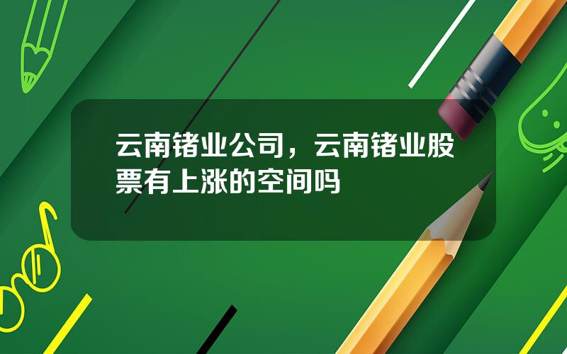 云南锗业公司，云南锗业股票有上涨的空间吗