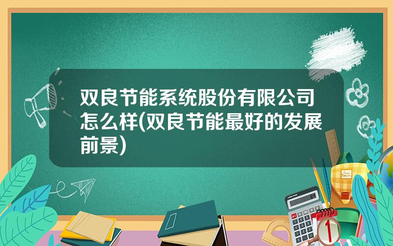 双良节能系统股份有限公司怎么样(双良节能最好的发展前景)